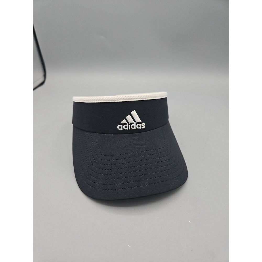 Adidas Aeroready Golf Sun Visor Black One Size Lightweight Embroidered Logo
